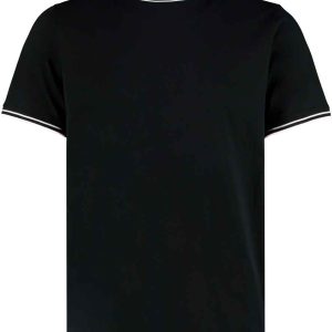 Kustom Kit Fashion Fit Tipped T-Shirt
