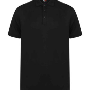 Finden and Hales Unisex Contrast Panel Piqué Polo Shirt