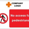 No access for pedestrians
