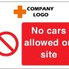 No cars allowed on site