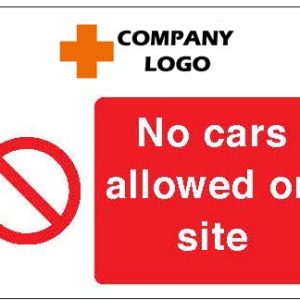 No cars allowed on site