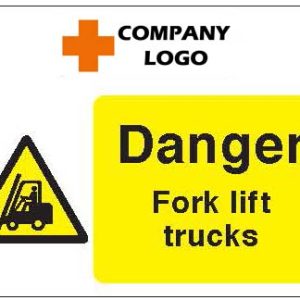 Danger fork lift trucks